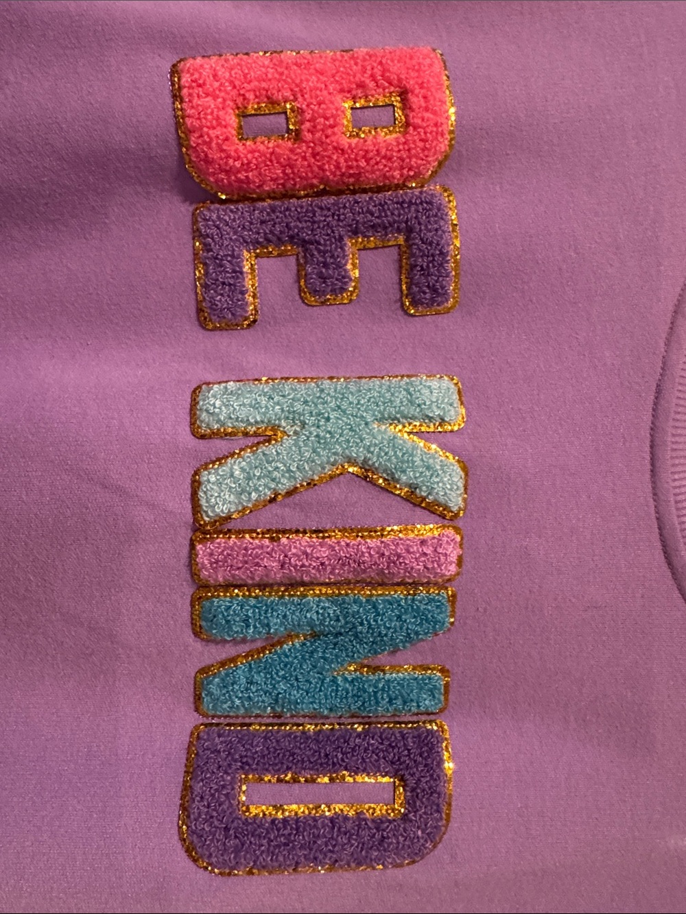 Simply Southern Lavender "BE KIND" Pullover Sweatshirt - Picture 2 of 5